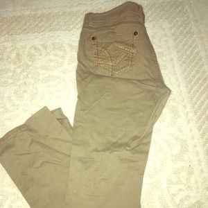 Boot-cut khakis