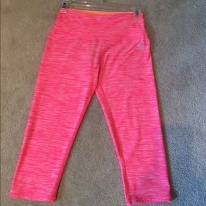 Orangish pink workout Capri leggings. Size small