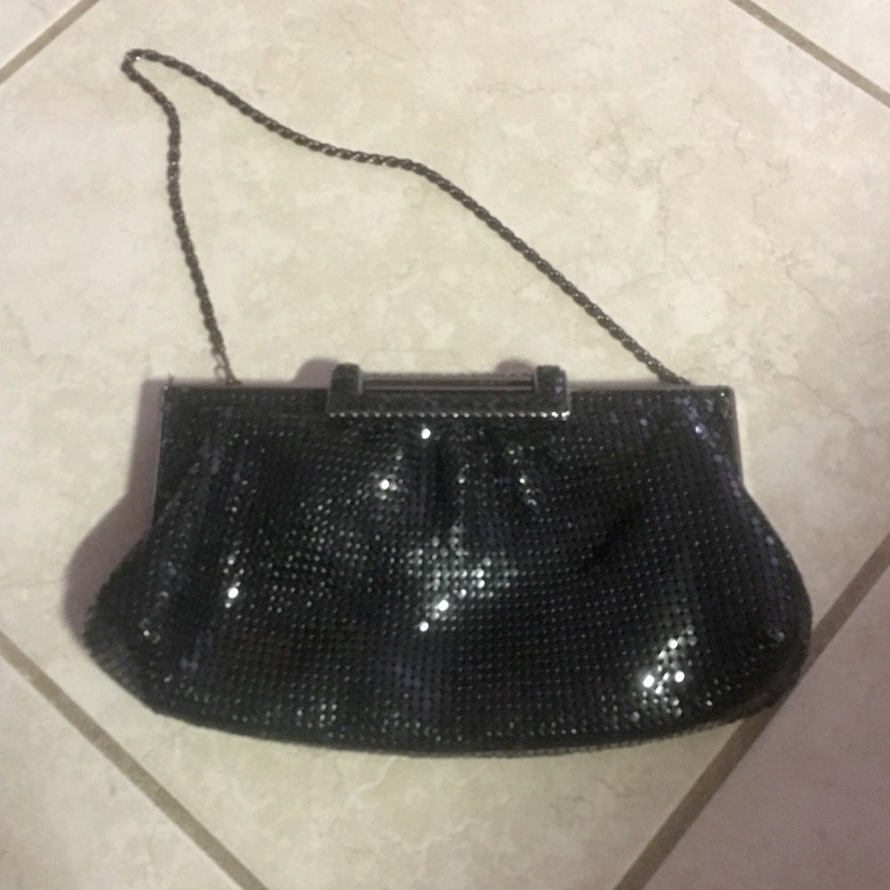 Beautiful, black sequined clutch