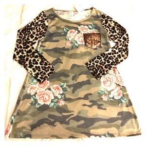 Boutique Shirt / Camo / Leopard