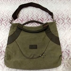 Olive Green Oversized Messenger Bag- NWOT!