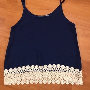 Royal Blue Crop Top Tank