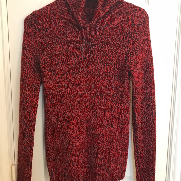The Limited Black/Red Knit Turtleneck Sweater, XS - Picture 4 of 6