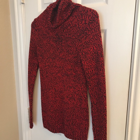 The Limited Black/Red Knit Turtleneck Sweater, XS - Picture 5 of 6