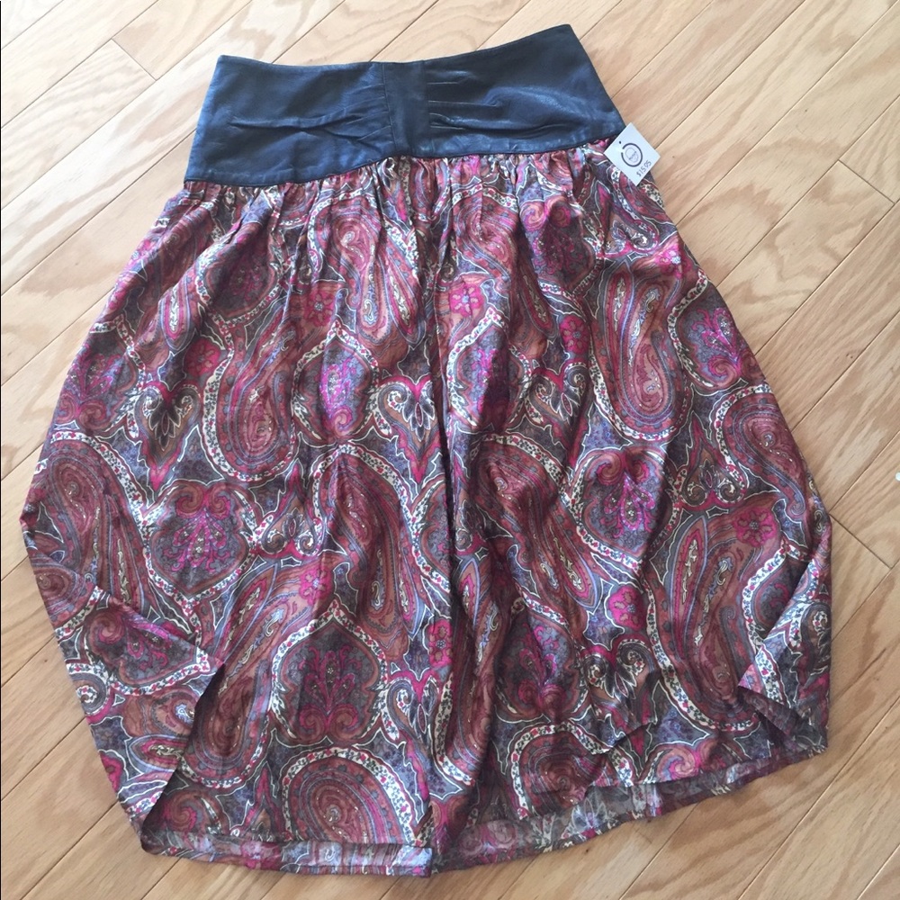 Paisley print skirt