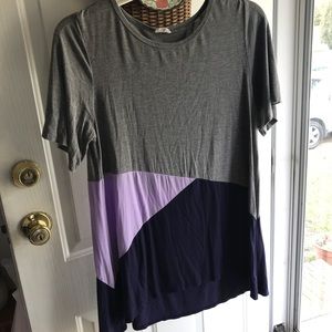 Tunic grey/purple good condition