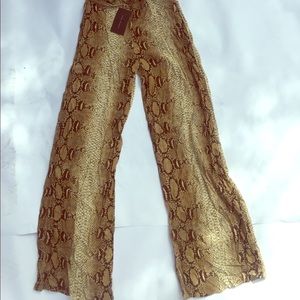 Snake skin print flares!!!