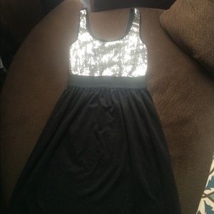 Silver sequins dress