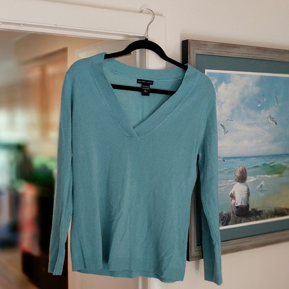 Aqua V-Neck sweater