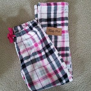 Junior small fuzzy pajama pants