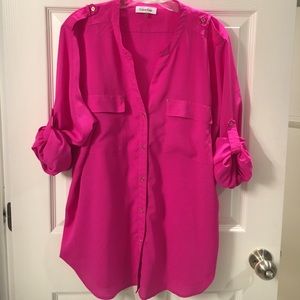 TWO Calvin Klein dress shirts