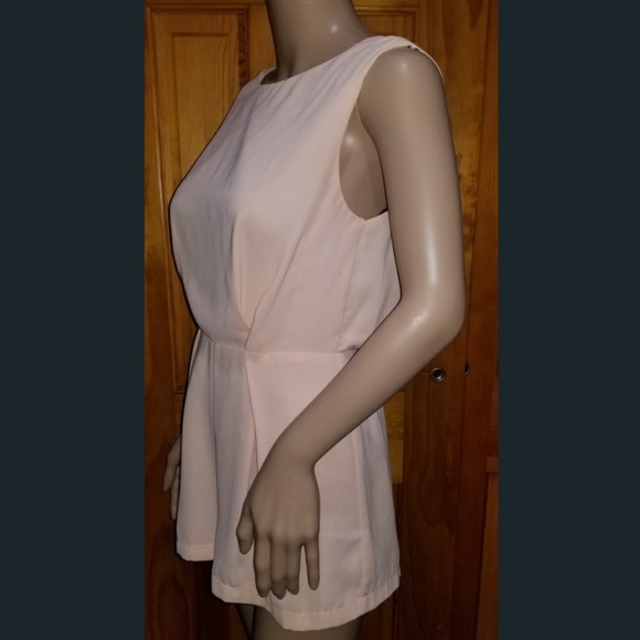 Topshop Petite Black Lace Back Tailored Romper - Picture 7 of 8