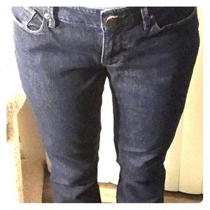 Curvy straight leg jeans