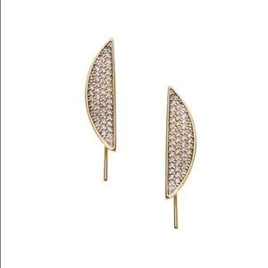 Rachel Zoe Olivia Half-Moon Earrings