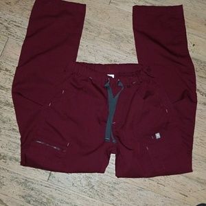 Burgundy scrubs from FIGS