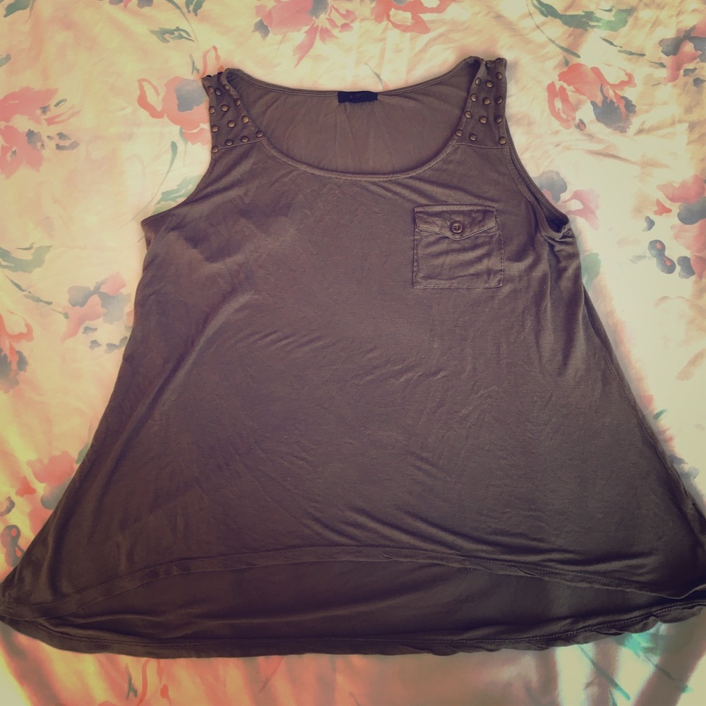 NWOT brown tank top
