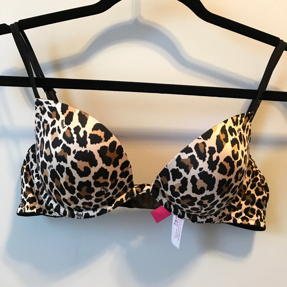 Leopard Heartbreaker Push-Up Bra 34B