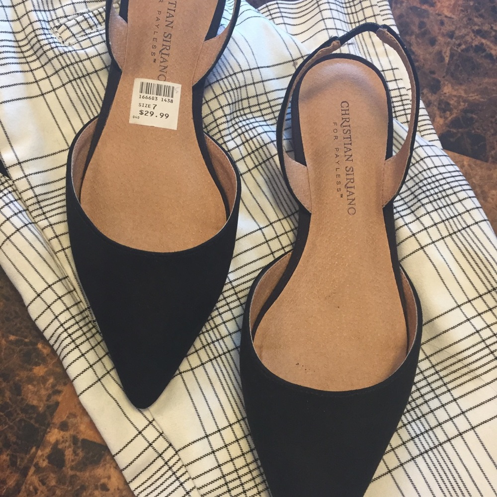 Black Suade Flats!