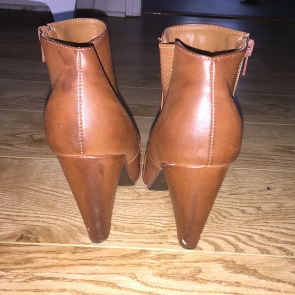 Bamboo Chunky Brown Booties sz 8 - Picture 4 of 4