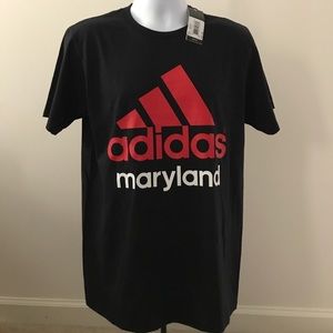 Nwt Men’s Adidas Maryland Go To Tee,Black