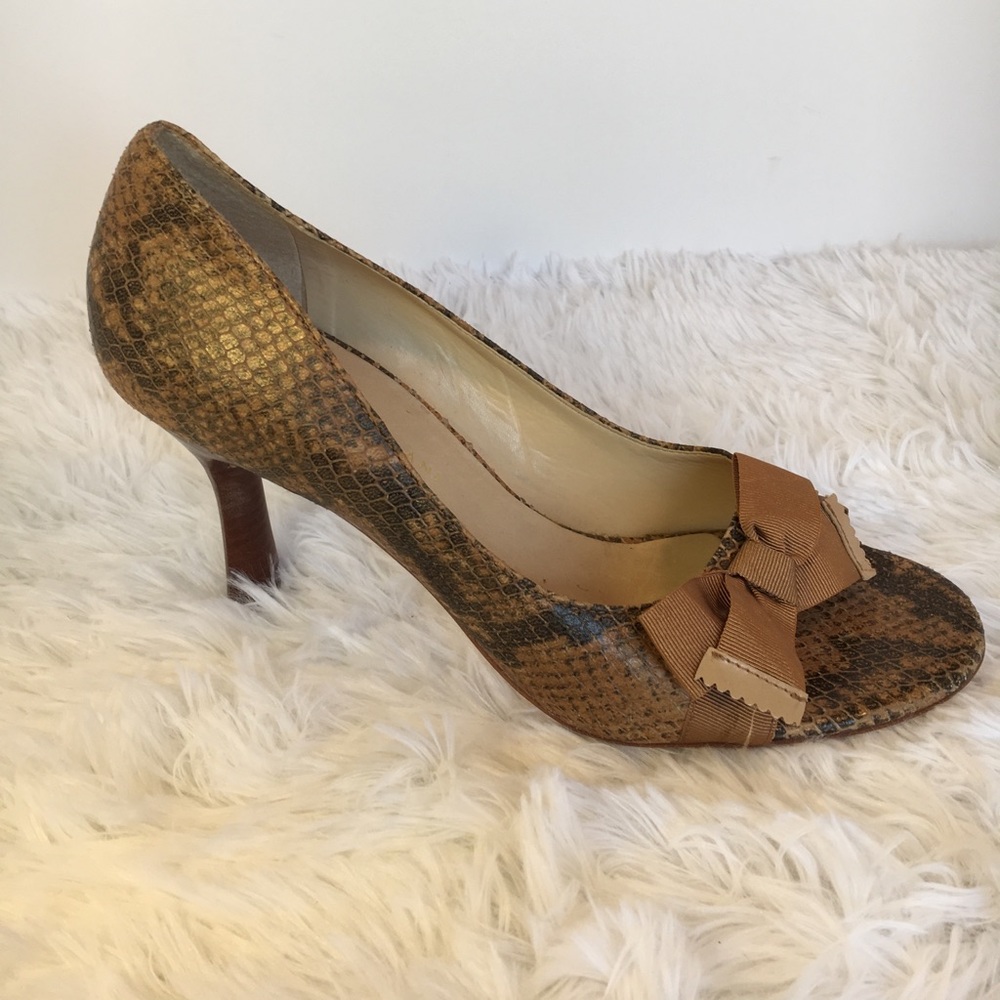 Real Snakeskin heel