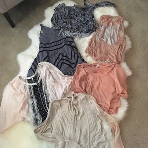 Lot of free people tops