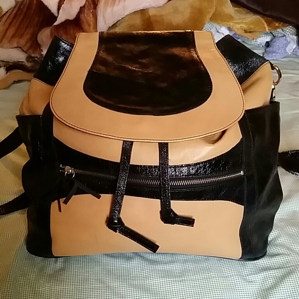 Huge Foley & Corinna Leather Backpack, Messenger