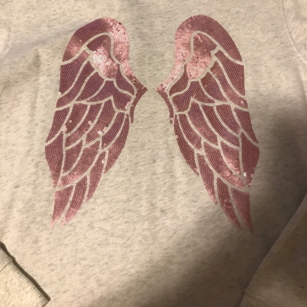 ❌SOLD❌Victoria’s Secret Angel wing sequin zip up - Picture 2 of 5