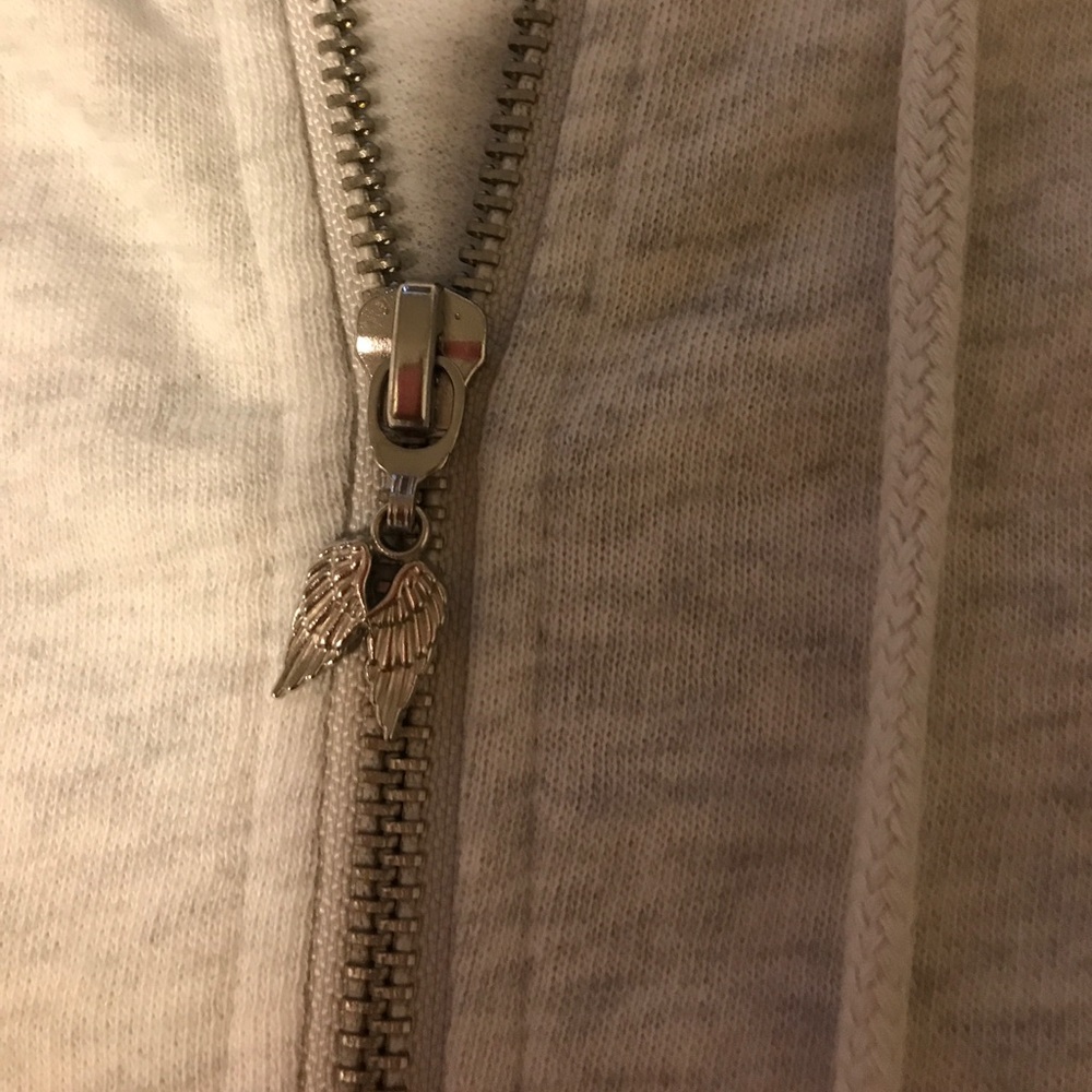 ❌SOLD❌Victoria’s Secret Angel wing sequin zip up - Picture 4 of 5