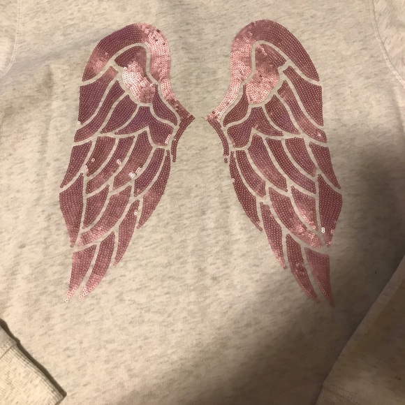 ❌SOLD❌Victoria’s Secret Angel wing sequin zip up - Picture 2 of 5