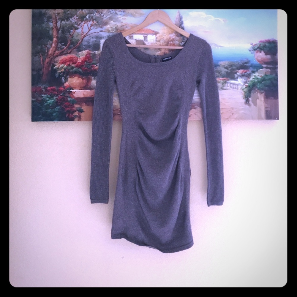 EXPRESS sparkle ruched mini 👗