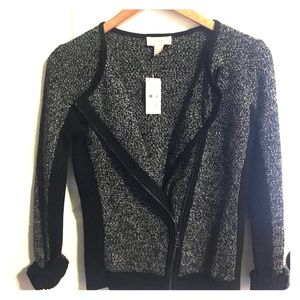 Loft moto style cardigan