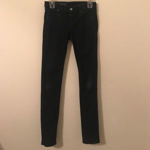 Dark denim jeans