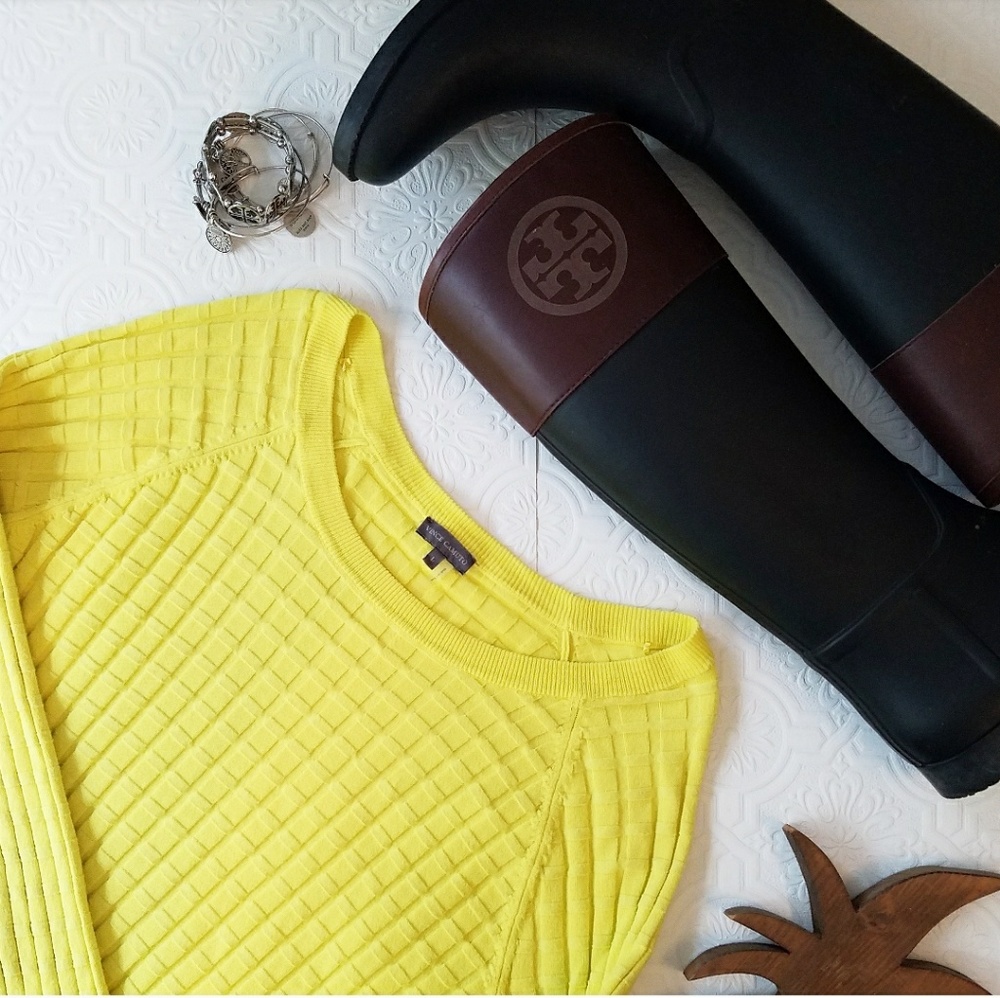 Vince Camuto Bright Yellow Sweater