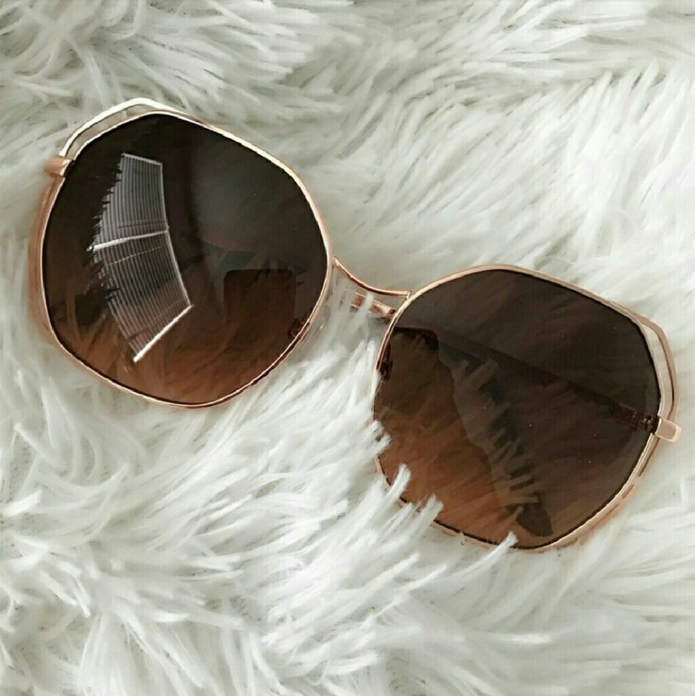 NEW Rose Gold Geo Sunglasses - BOGO