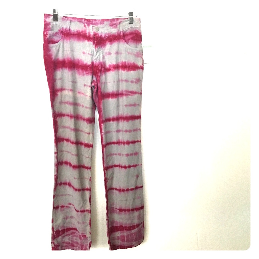 Vintage Tie Dye Bell Bottoms Size 7 Flare Jeans