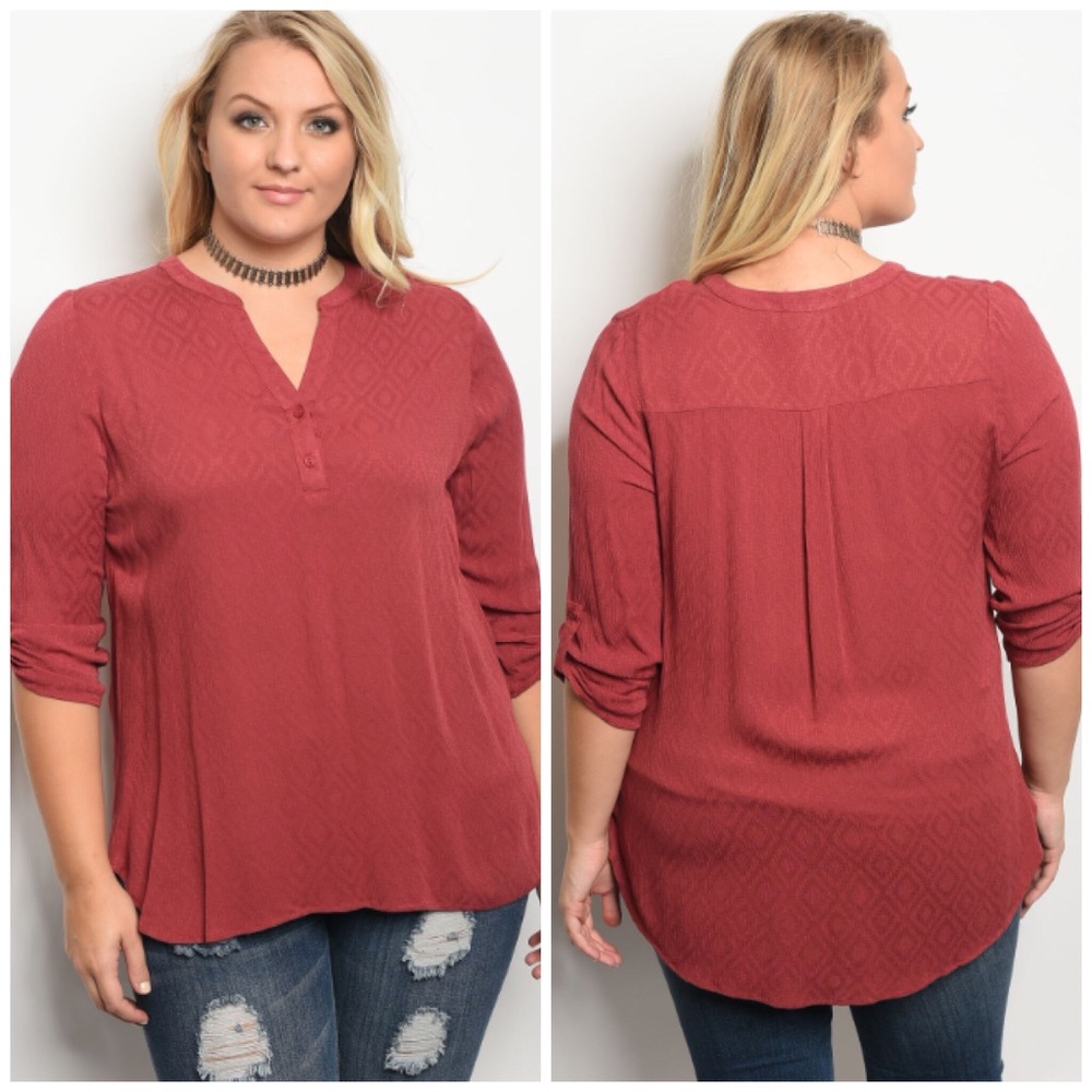 PLUS SIZE Business Shirt Blouse 1X 2X 3X Fall