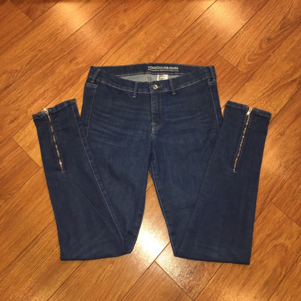 🚫💲OLD 🚫 Skinny ankle Blue Jeans • H&M