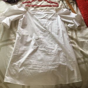 White off the shoulder dress