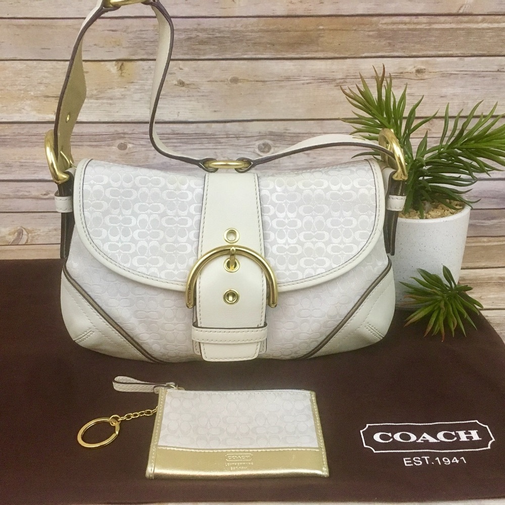 COACH HANDBAG AND MINI CARD CASE