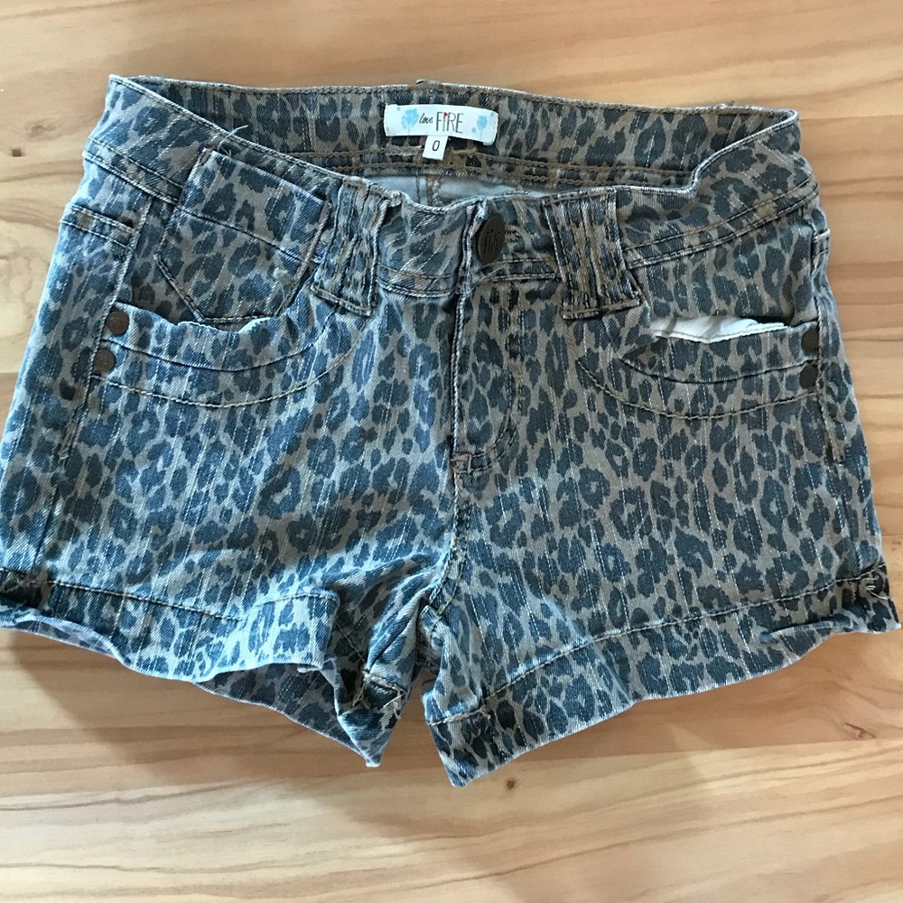 Cheetah Print Shorts