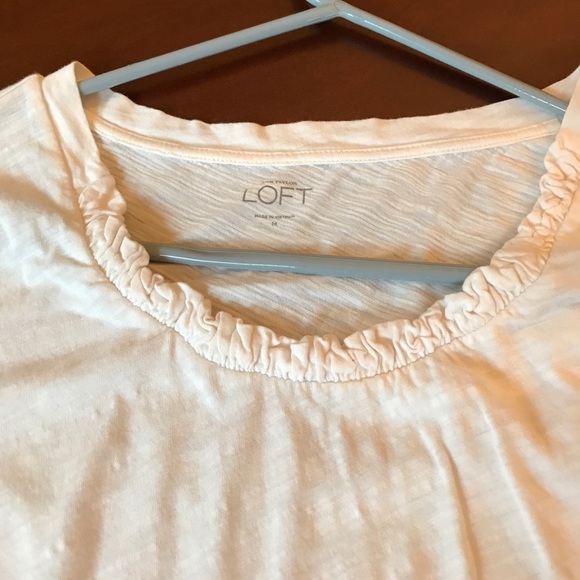 LOFT cream long sleeve top - Picture 2 of 3