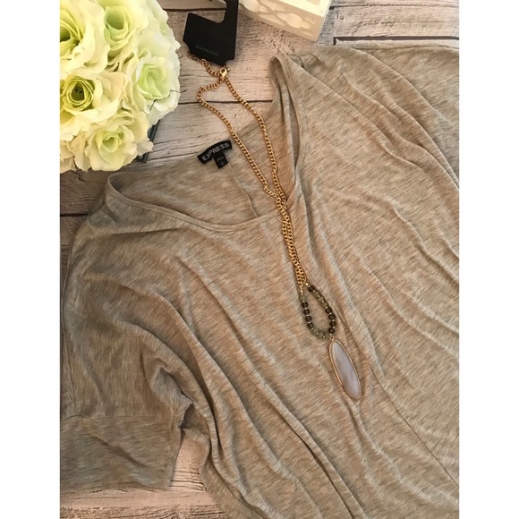 Express Tops - Express • Tan dolman top