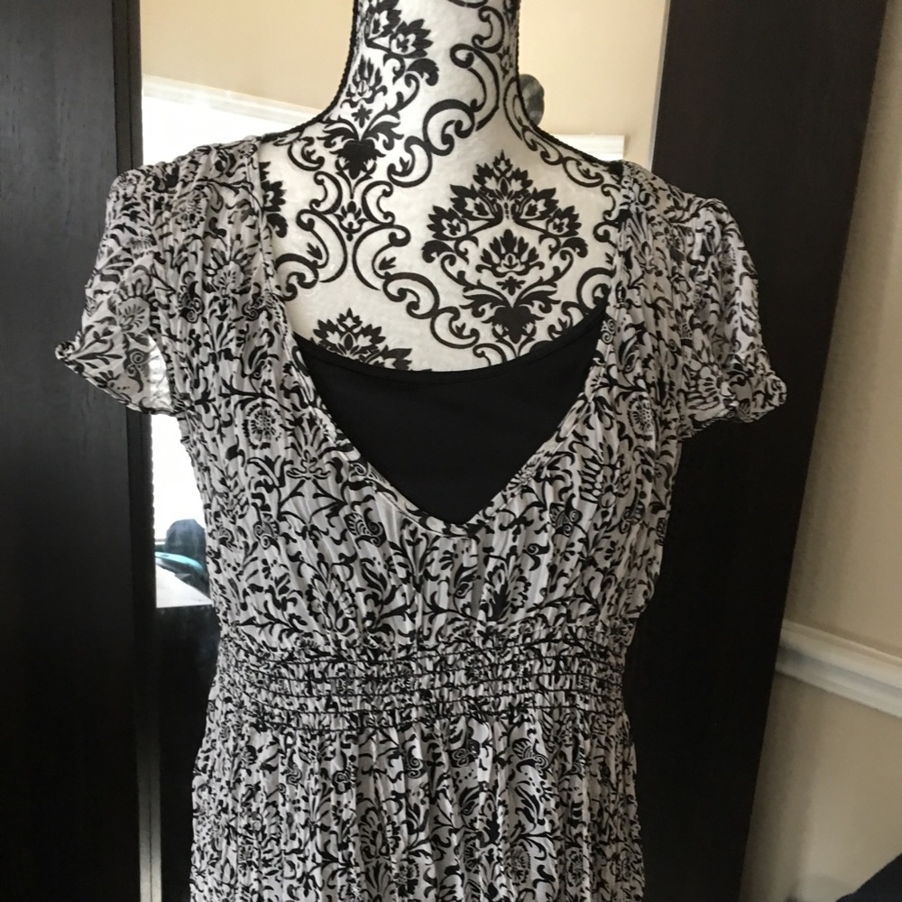 Silk blouse with black cami