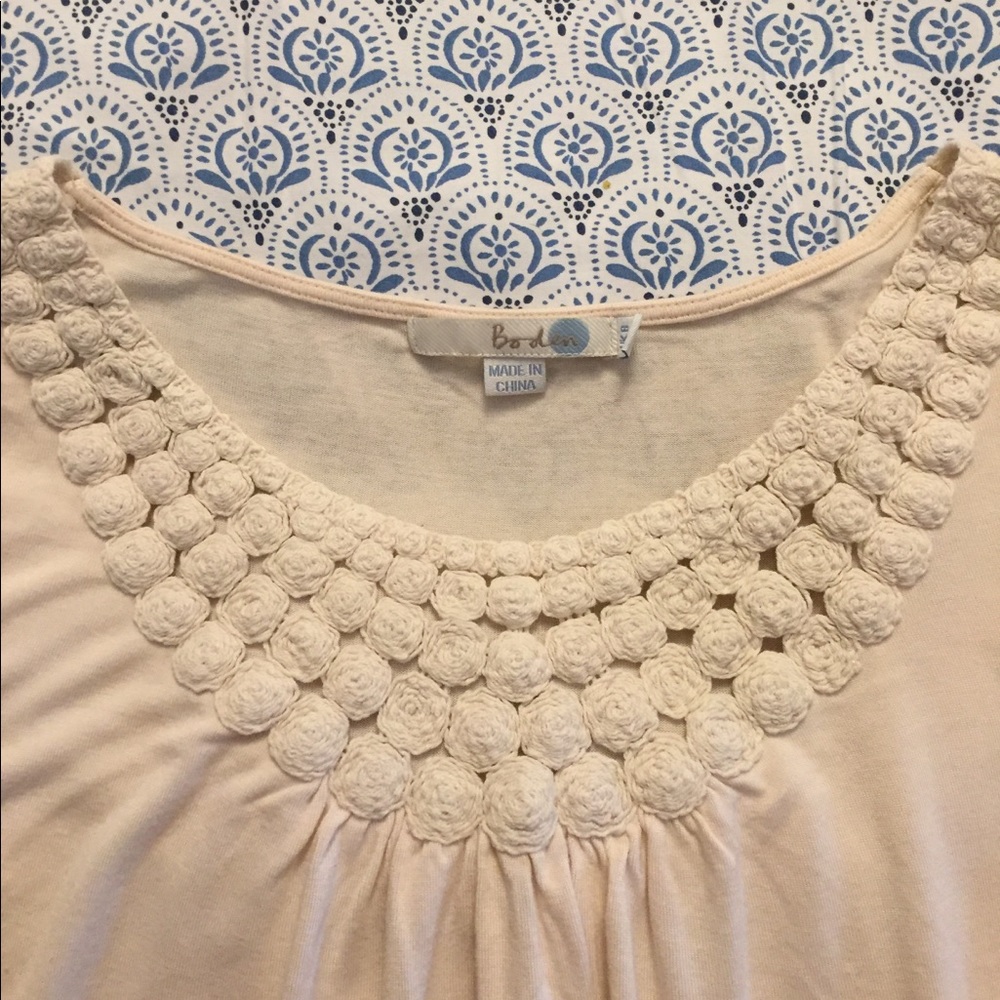 Boden crochet neck top