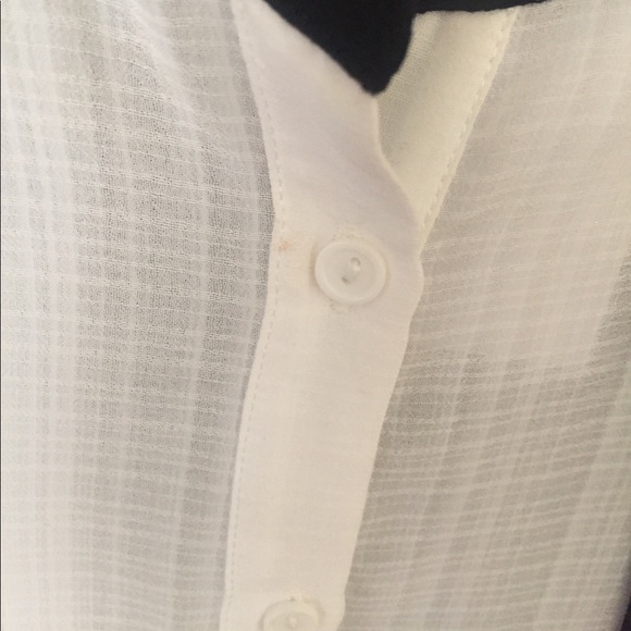 NWT SugarLips black & white button up top  - Picture 3 of 6