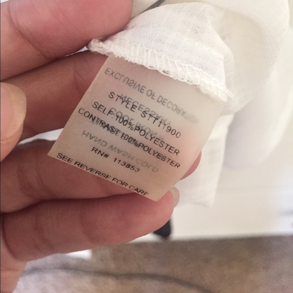 NWT SugarLips black & white button up top  - Picture 6 of 6