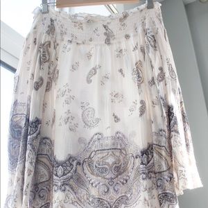 Off the shoulder blouse with elastic top