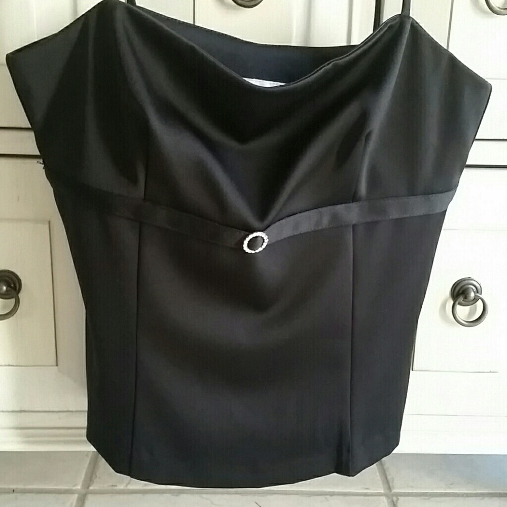 Rhinestone embellished  top