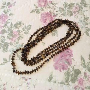 81 inches of genuine Tiger Eye necklace